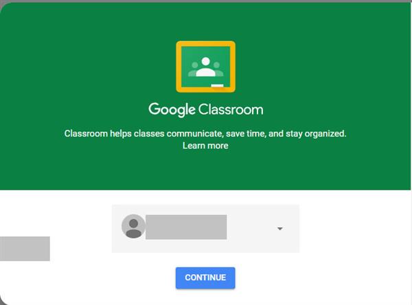 Google Classroom LogIn Page Slide 